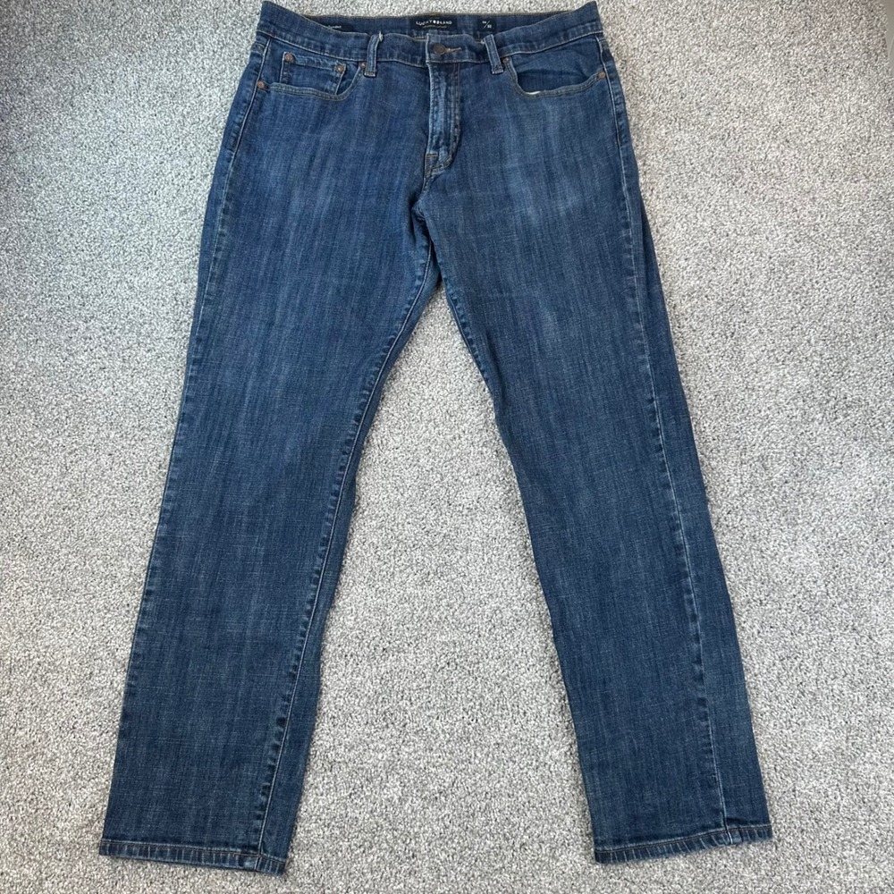 Lucky Brand 221 Straight Leg Jeans Mens 36x30* Blue Medium Wash Denim Pants